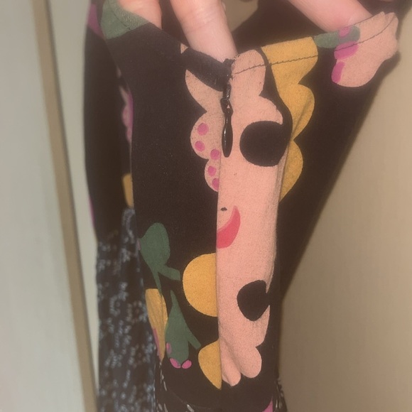 Anupamaa Floral Maxi silk & cotton combo Dress - Multicolor size medium - Picture 5 of 10